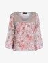 Top à imprimé champêtre et sequins - Rose - 1