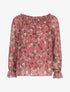 Top à imprimé fleuri - Rose foncé - 1
