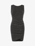Robe brillante effet drapé - Argent - 1