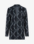 Gilet doux à imprimé graphique - Gris clair - 1