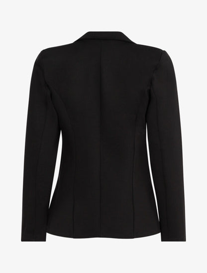 Veste droite à col cranté - Noir - 2