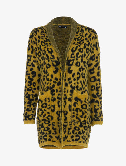 Gilet en pilou à imprimés - Jaune - 1