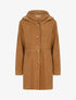 Manteau feutré à capuche - Beige - 1