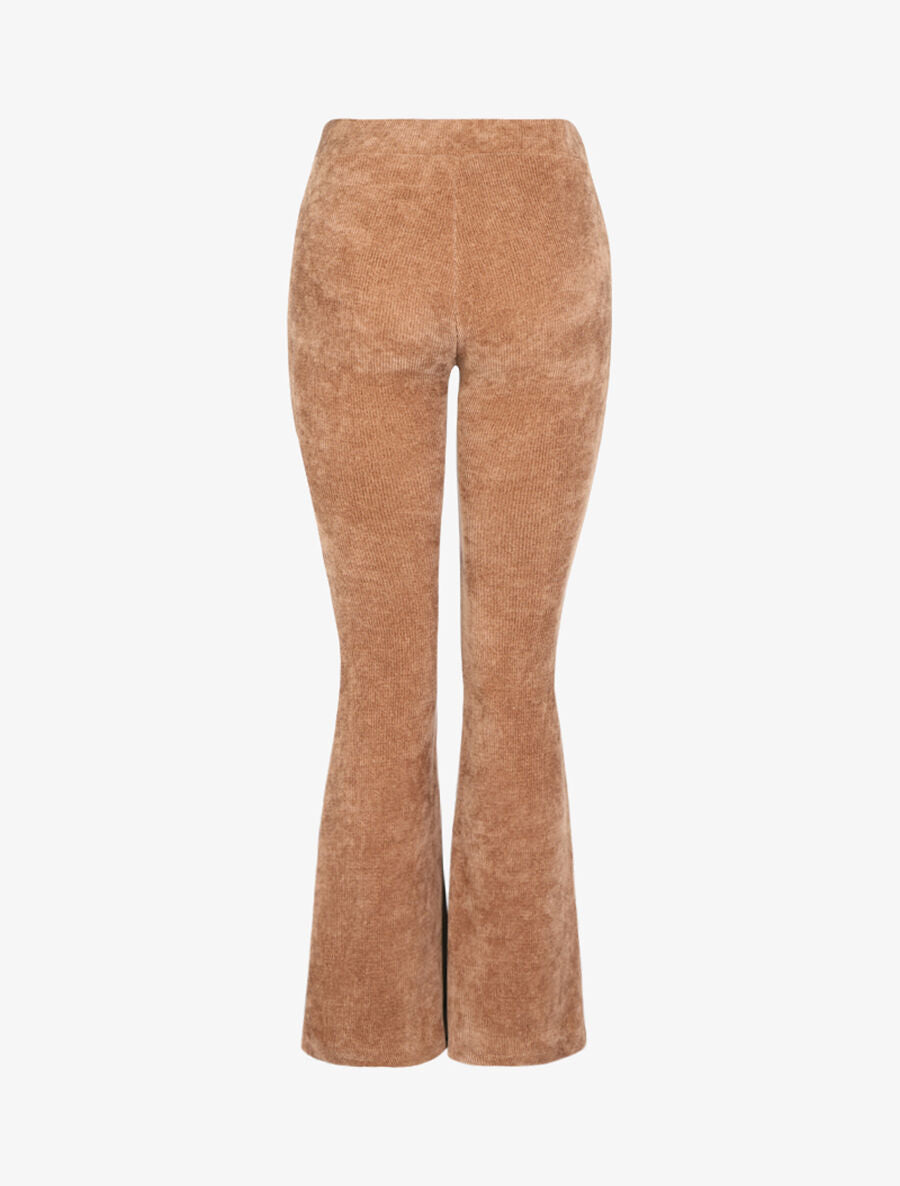 Pantalon flare en velours côtelé - Camel - 2