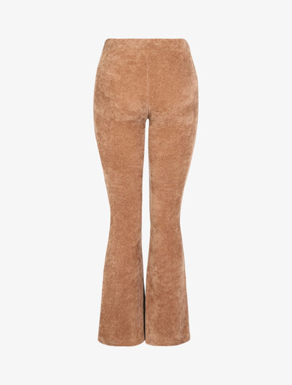 Pantalon flare en velours côtelé - Camel - 2