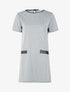 Robe manches courtes à imprimés - Noir/blanc - 1