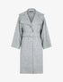 Manteau oversize en feutrine - Gris chiné - 1