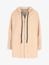 Manteau à capuche coupe droite - Beige - 1