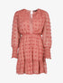 Robe patineuse en voile à reliefs - Vieux rose - 1