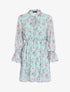 Robe patineuse à imprimé roses - Vert d&