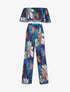 Ensemble crop-top et pantalon imprimé - marine - 3