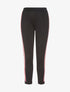 Jogpants 7/8 lignes sur les côtés - noir/rouge - 1