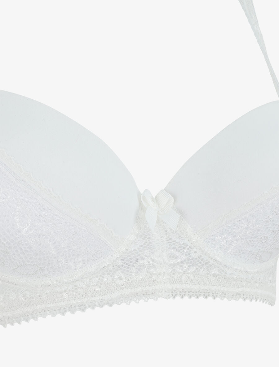 Ensemble push up à dentelle - Blanc - 3