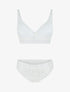 Ensemble emboitant en dentelle motif floral - Blanc - 4