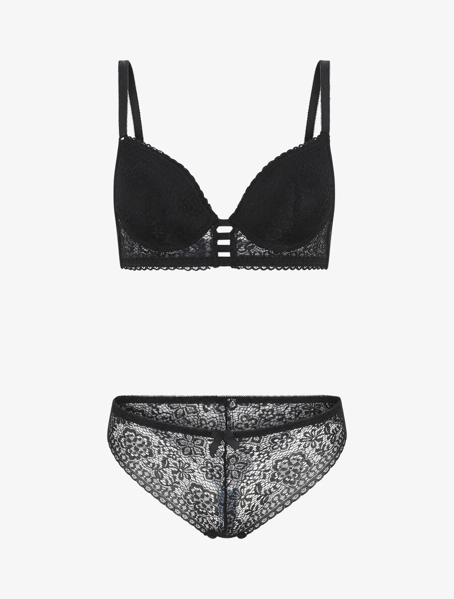 Ensemble en dentelle - Noir - 4