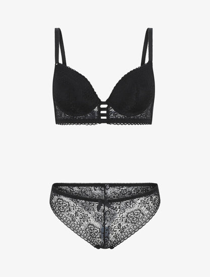 Ensemble en dentelle - Noir - 4