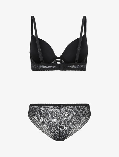 Ensemble en dentelle - Noir - 2