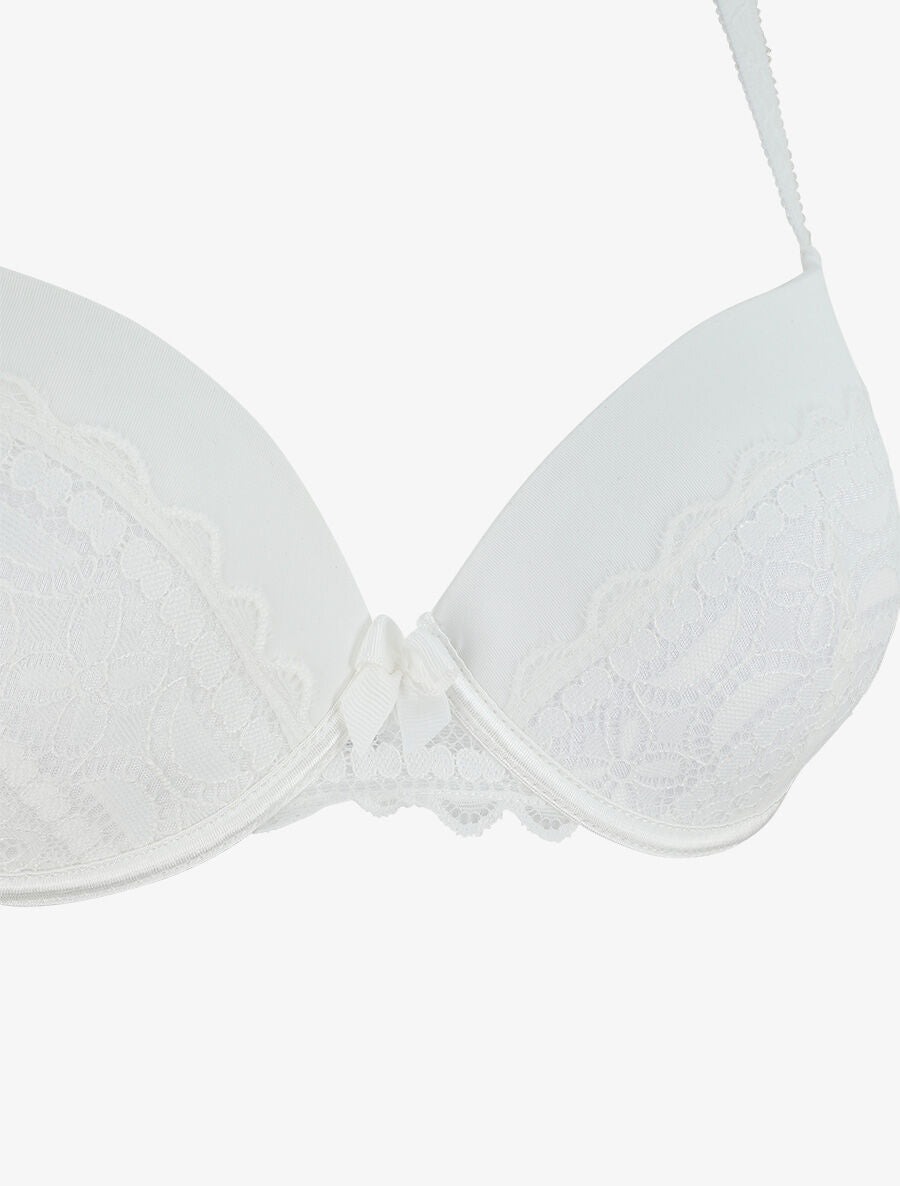 Ensemble lingerie à dentelle - Blanc - 4