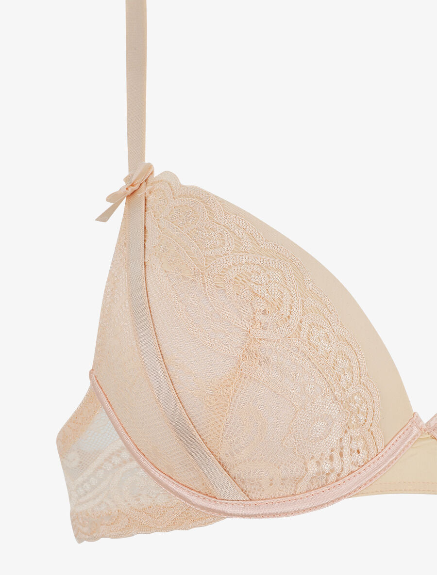 Ensemble push up dos nageur en dentelle - Nude - 4