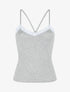 Ensemble pyjama débardeur et short uni - Gris clair - 6