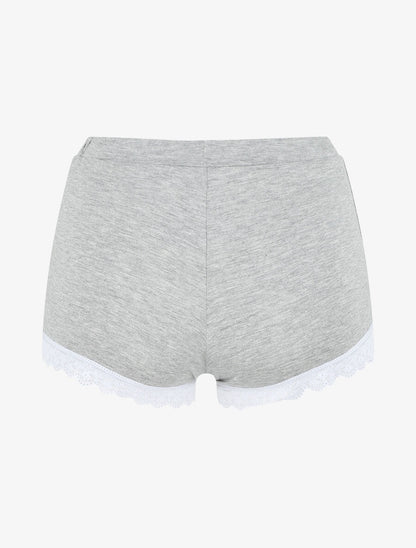 Ensemble pyjama débardeur et short uni - Gris clair - 5