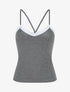 Ensemble pyjama débardeur et short uni - Gris foncé - 6