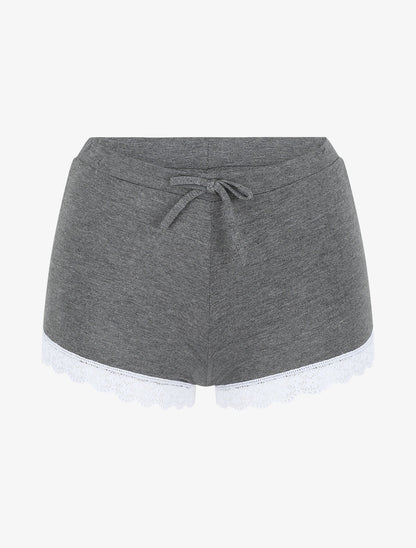 Ensemble pyjama débardeur et short uni - Gris foncé - 4