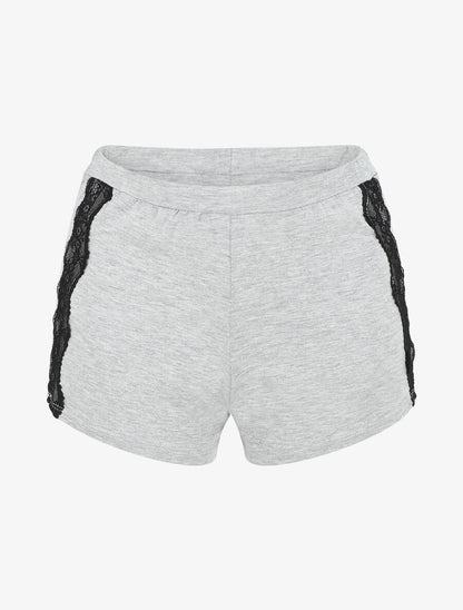Ensemble pyjama en dentelle - Gris clair - 4