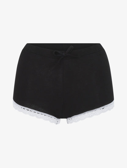 Ensemble pyjama côtelé débardeur et short - Noir - 4