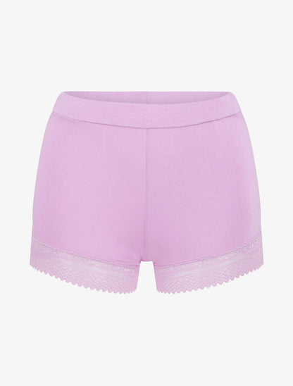 Ensemble pyjama en dentelle et boutons décoratifs - Lilas - 4