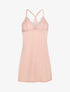 Robe nuisette dos nageur et dentelle - Rose - 4