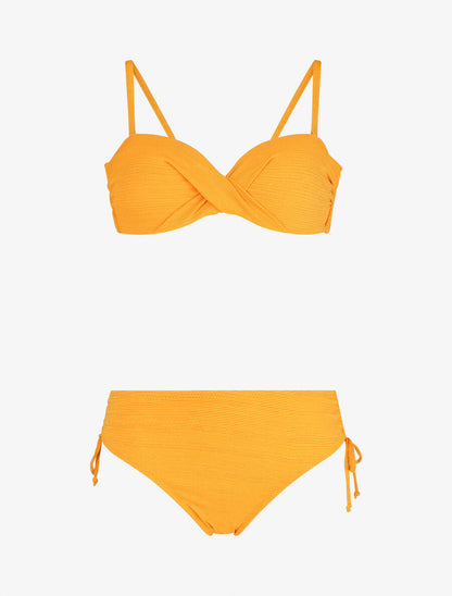 Bikini torsadé - Jaune - 1