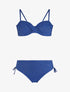 Bikini torsadé - Bleu électrique - 3