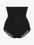 Culotte gainante taille haute en dentelle - Noir - 1