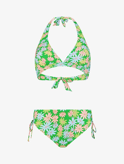 Bikini imprimé floral - Vert fluo - 3