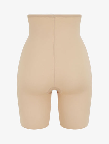 Short gainant taille haute - Beige - 2