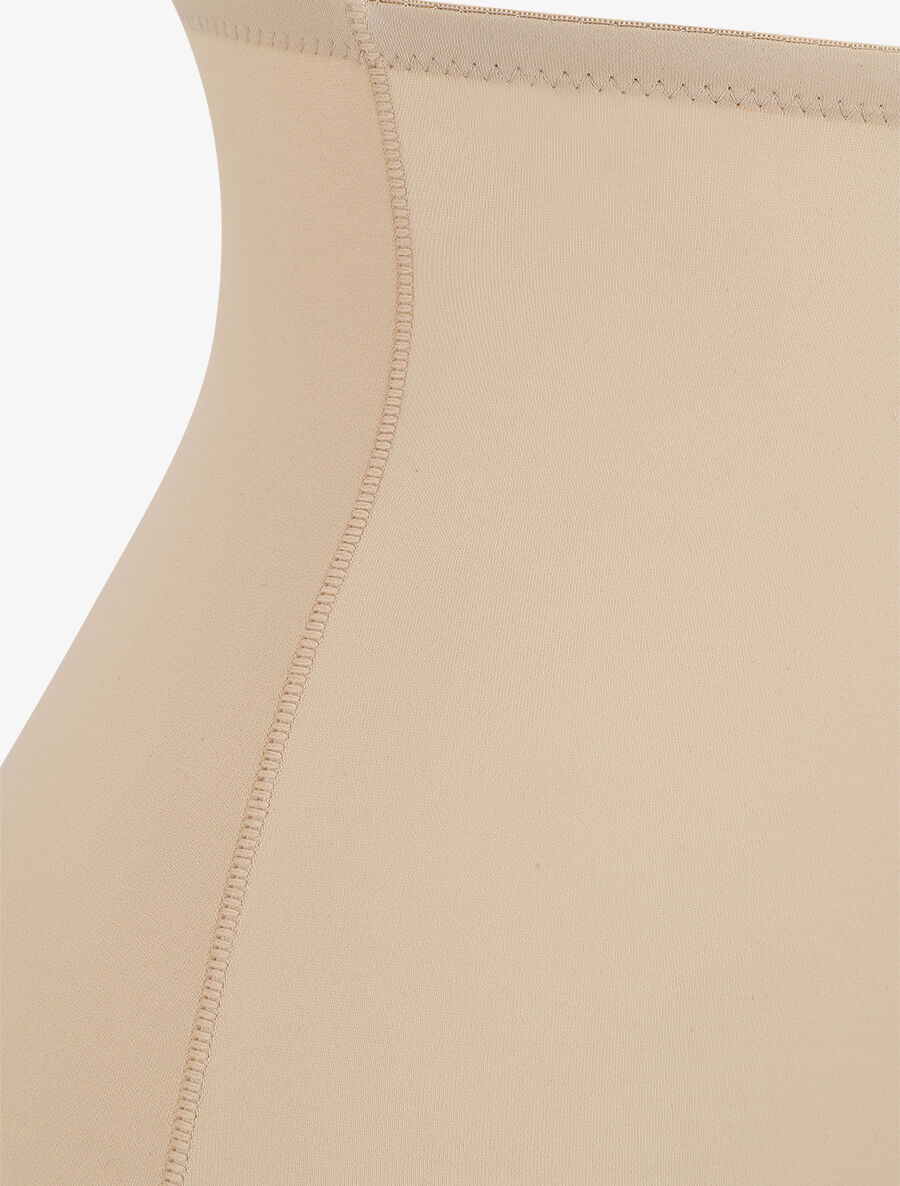 Short gainant taille haute - Beige - 3