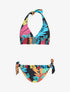 Bikini imprimé tropical - Noir - 1