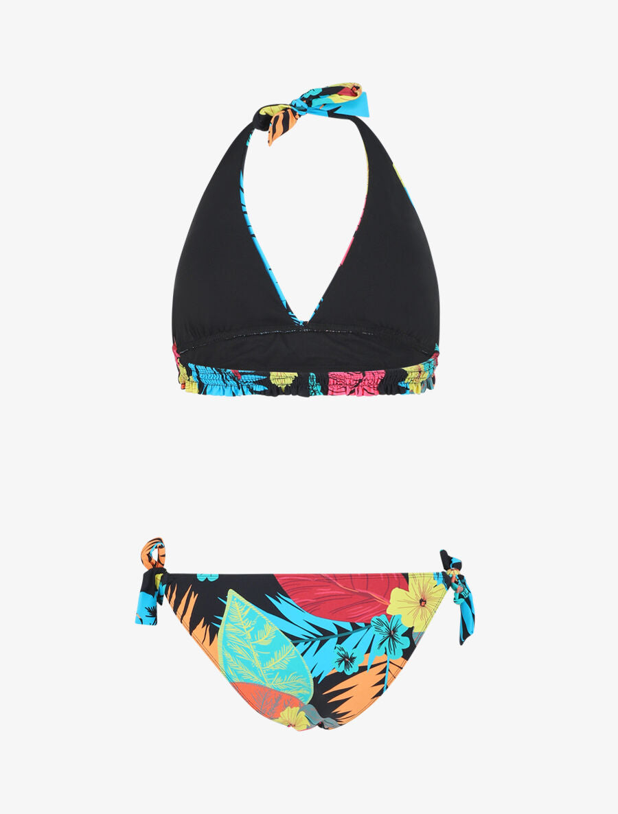 Bikini imprimé tropical - Noir - 2