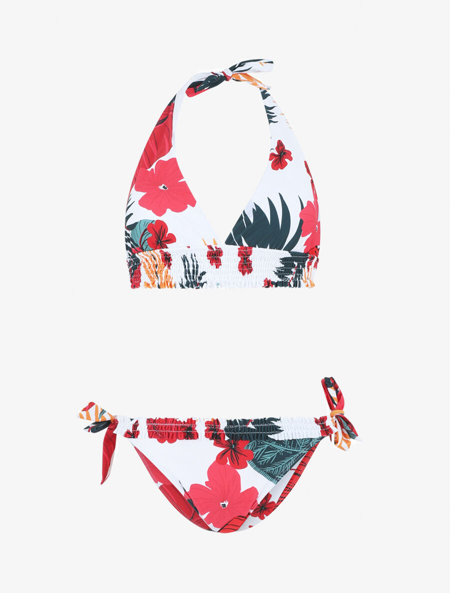 Bikini imprimé tropical - Blanc - 1