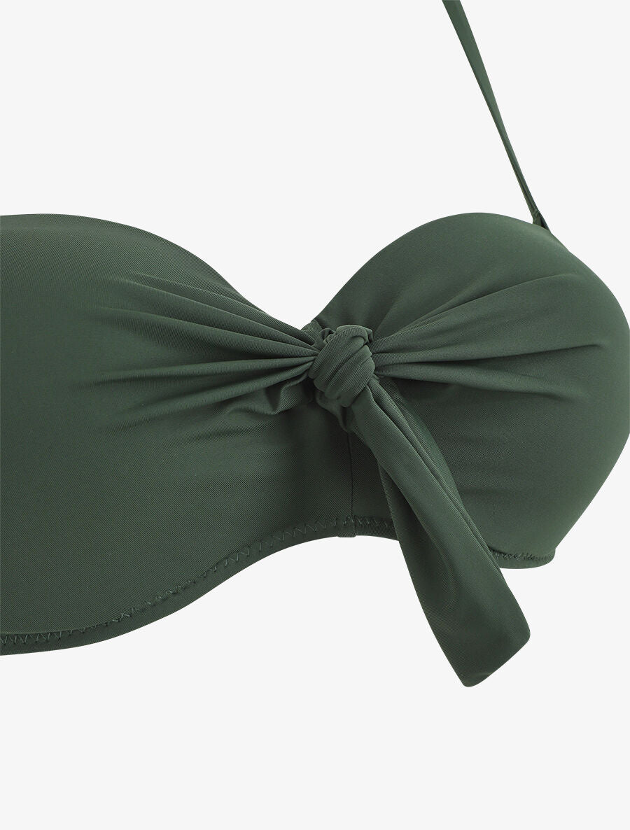 Bikini à noeud - Kaki - 4