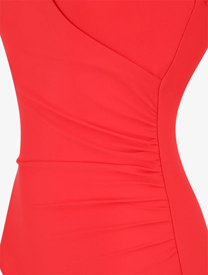 Maillot de bain une pièce à détail bijoux - Rouge - 4