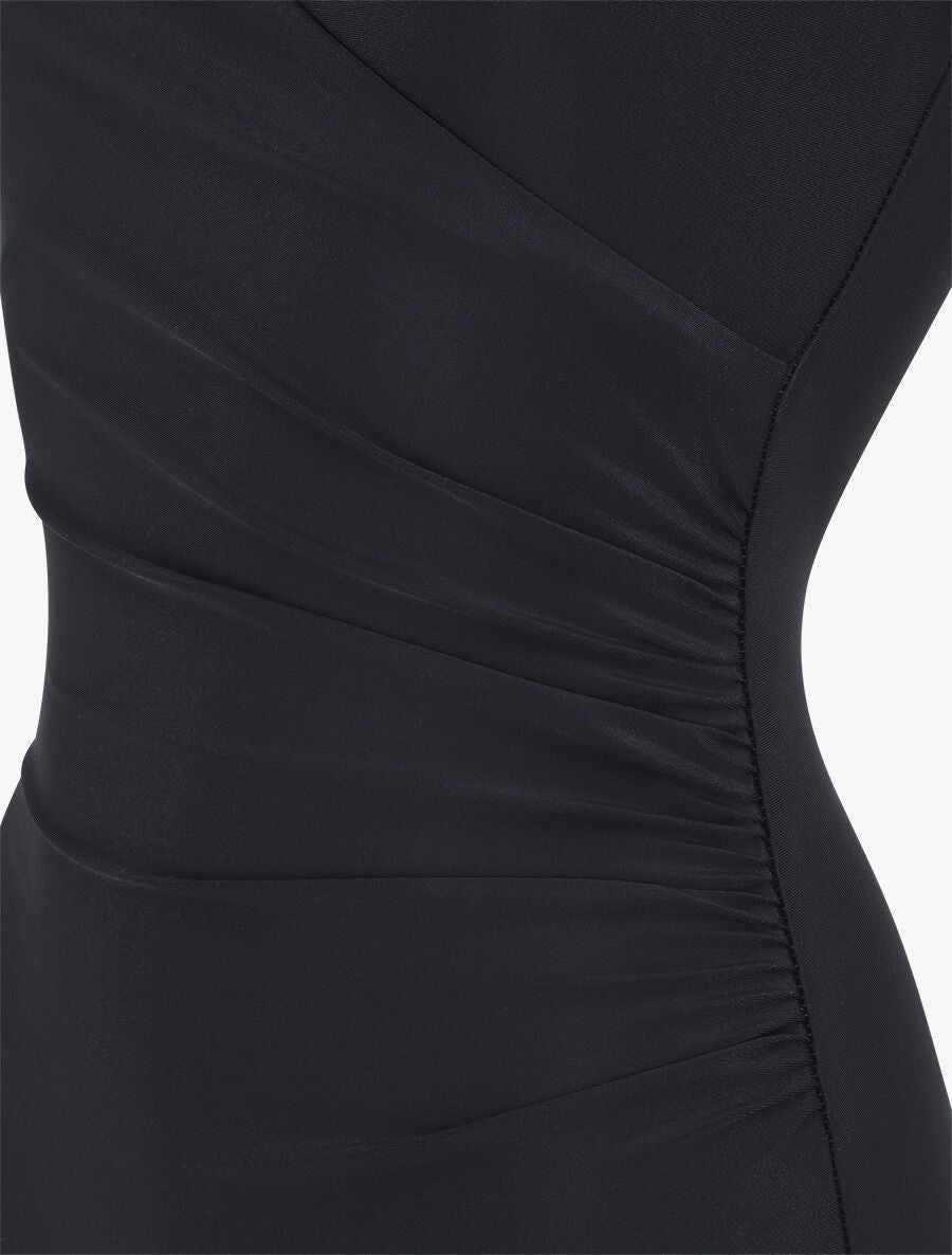 Maillot de bain une pièce à détail bijoux - Noir - 4