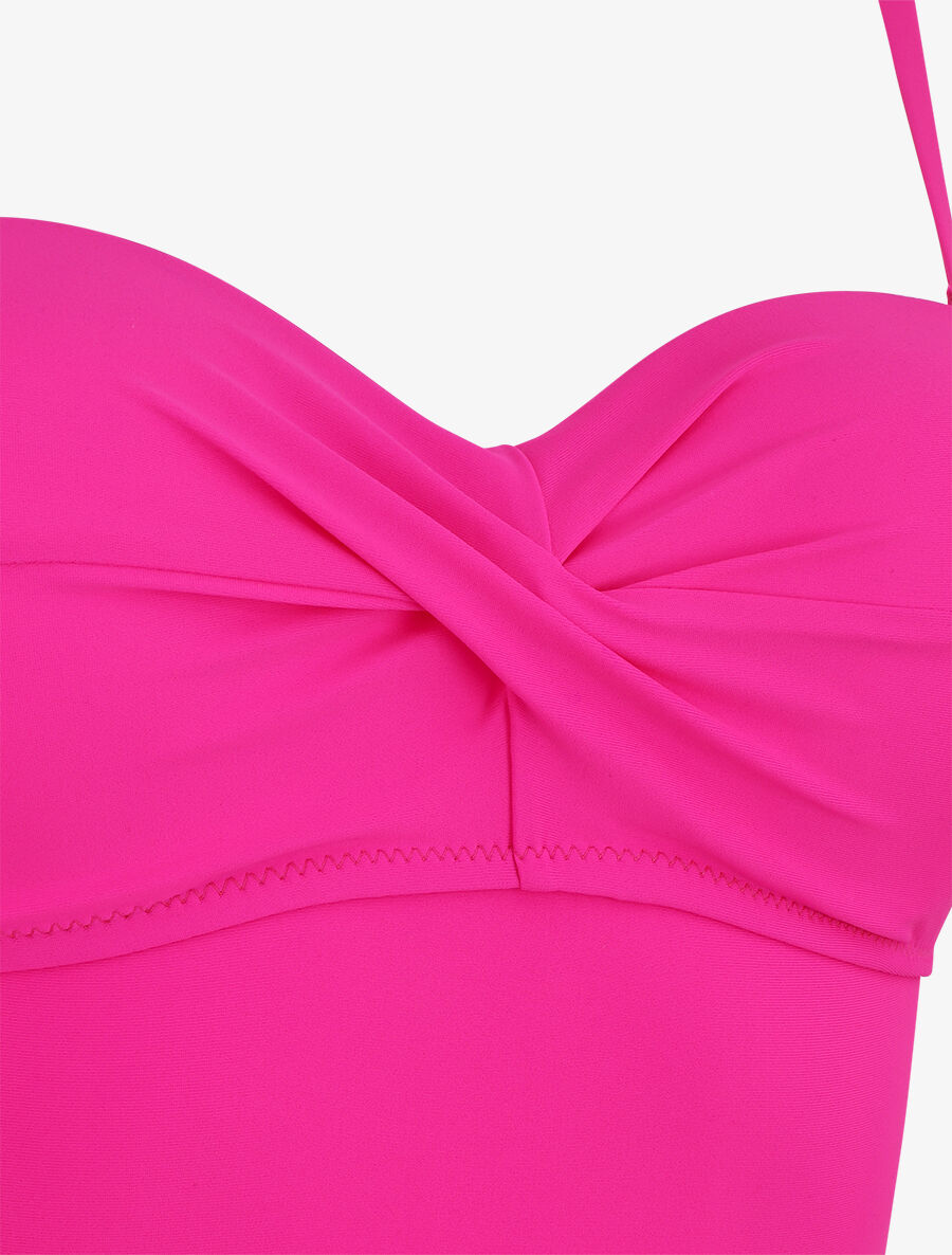 Maillot de bain une pièce uni - Fushia - 3