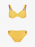Bikini uni à double bretelles - Jaune - 3