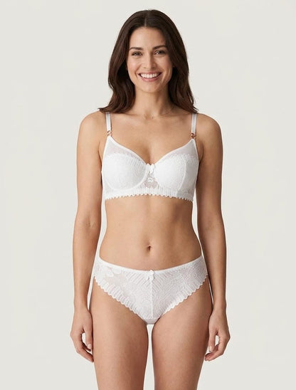 Completo reggiseno e perizoma in pizzo - Bianco