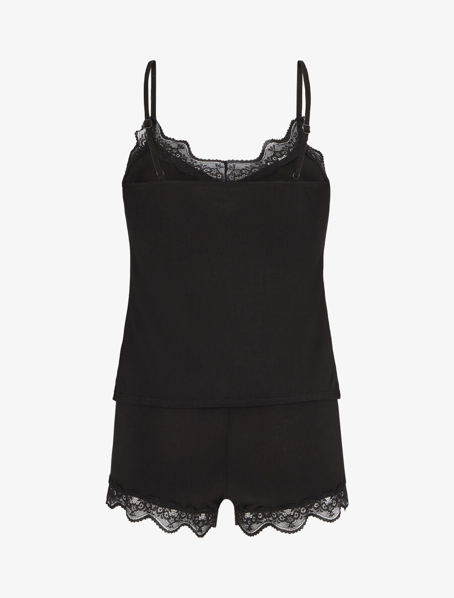 Ensemble caraco et short de pyjama - Noir - 2