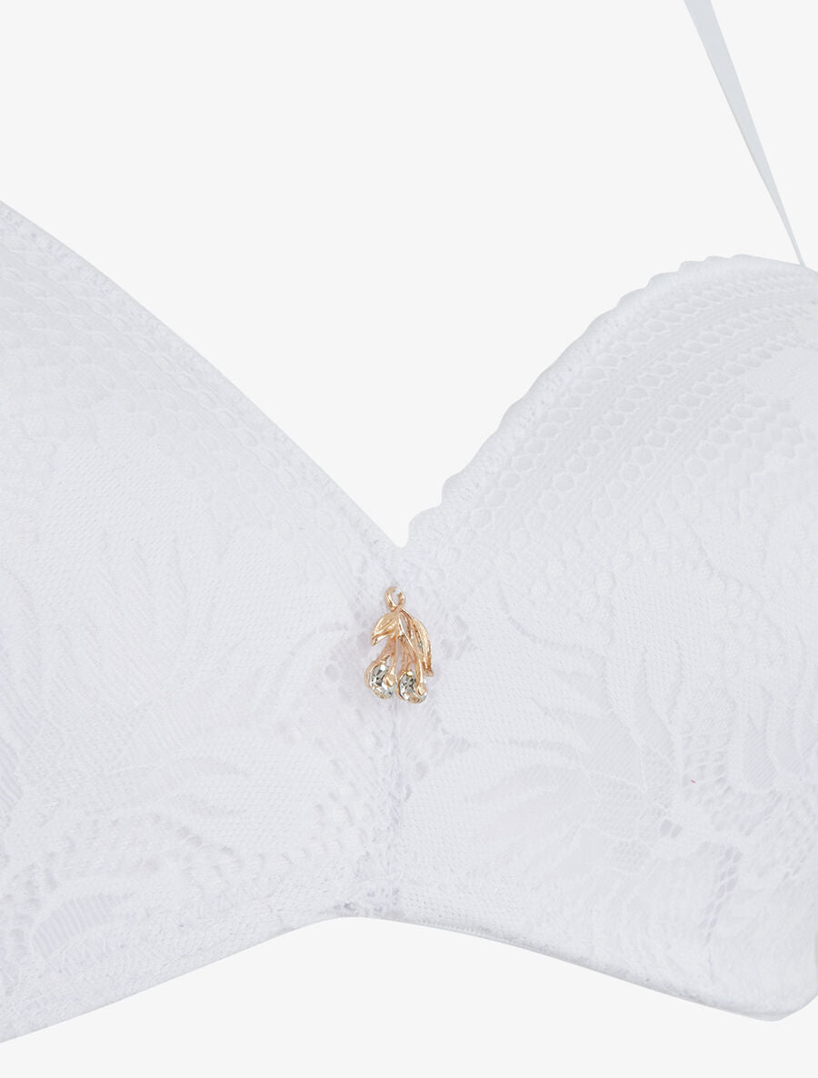 Ensemble lingerie en dentelle - Blanc - 3