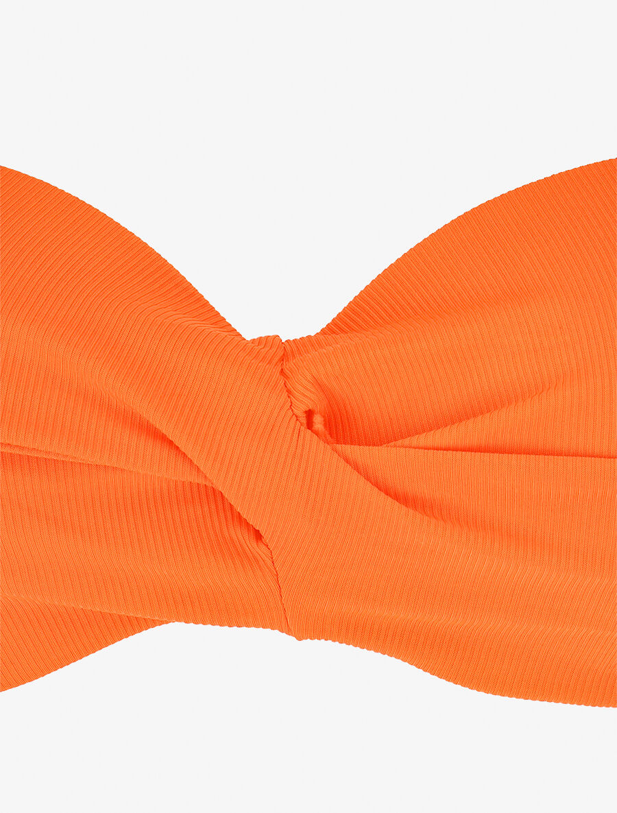 Maillot de bain 2 pièces taille haute - Orange fluo - 3