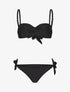 Maillot de bain 2 pièces torsadé - Noir - 4